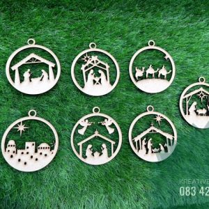 Lasercut Christmas Ornaments  - MDF